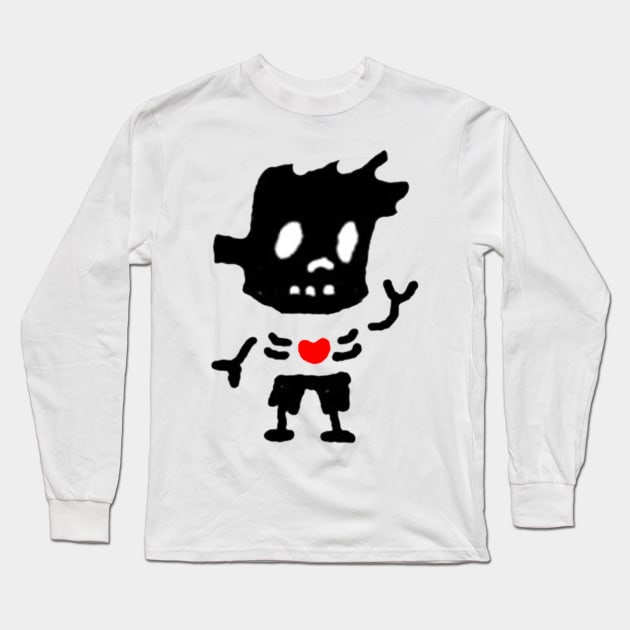 The Last Zombie Boy with a warm heart Long Sleeve T-Shirt by COOLKJS0